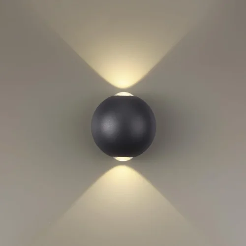 Бра LED Palla 3904/6WB Odeon Light чёрный на 1 лампа, основание чёрное в стиле хай-тек современный  фото 2